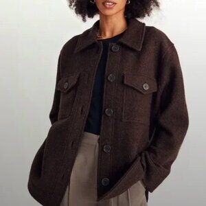 Madewell Boiled Wool Shirt Jacket, M